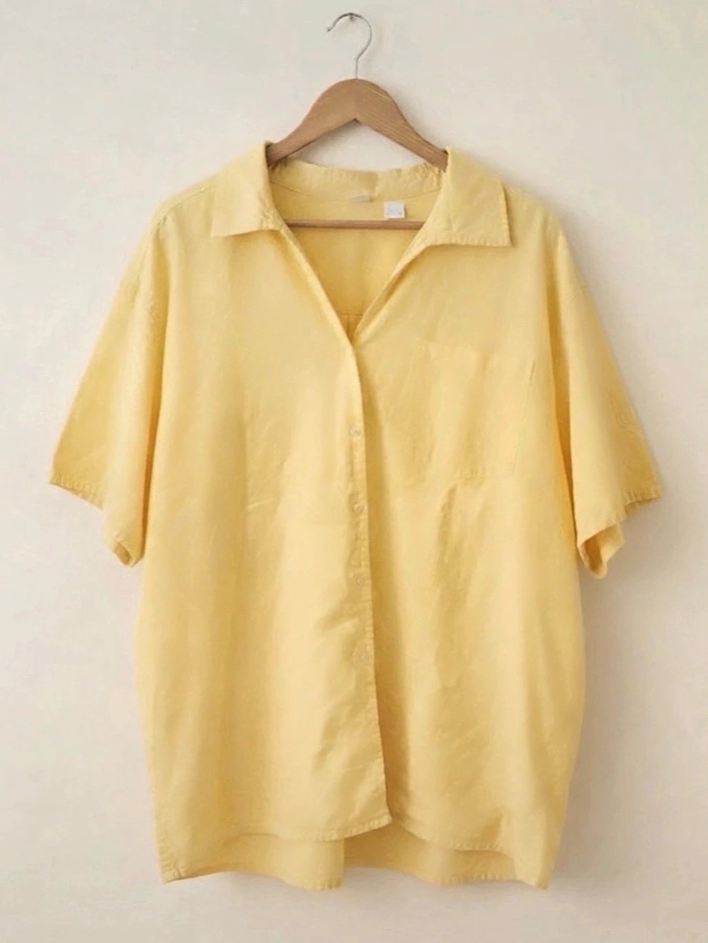 Yellow Button Front Shirt